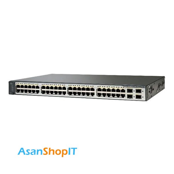 سوئیچ 48 پورت سیسکو مدل WS-C3750V2-48PS-E (کارکرده)