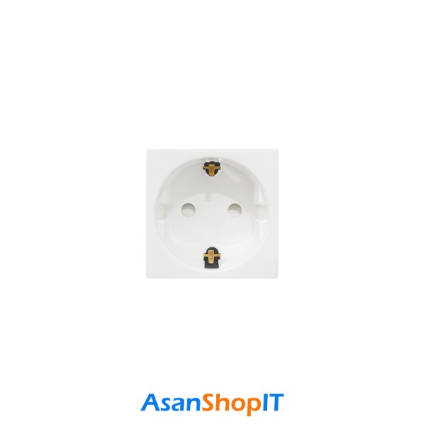 White Electrical Socket, Screwless – Simin Alborz