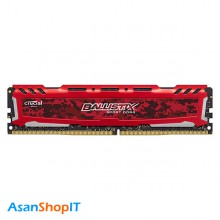 رم کروشیال مدل Ballistix Sport LT Red  4GB DDR4 2400MHZ