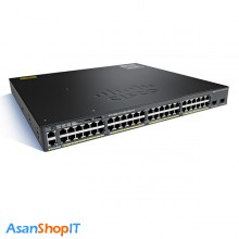 سوئیچ 48 پورت مدیریتی سیسکو مدل WS-C2960X-48TS-LL (کارکرده)