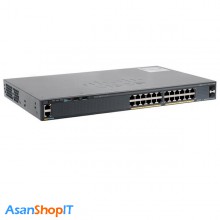 سوئیچ 24 پورت مدیریتی سیسکو مدل WS-C2960X-24TS-LL (کارکرده)
