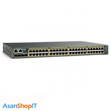 سوئیچ 48 پورت سیسکو مدل WS-C2960S-48TS-L (کارکرده)