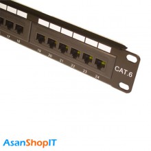 پچ پنل 24 پورت Loaded Cat6 UTP یو بی نت