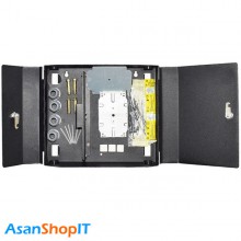 پچ پنل فیبر نوری دیواری (باکس دیواری) فلزی 12 پورت داپلکس SC