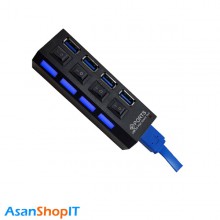 هاب USB 3.0 چهار پورت پورتز مدل RH3