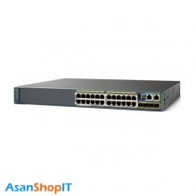 سوئیچ 24 پورت سیسکو مدل WS-C2960S-24PS-L (کارکرده)