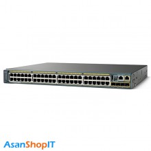 سوئیچ 48 پورت سیسکو مدل WS-C2960S-48LPS-L (کارکرده)