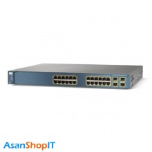 سوئیچ 24 پورت سیسکو مدل WS-C3560G-24PS-S (کارکرده)