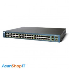 سوئیچ 48 پورت سیسکو مدل WS-C3560-48PS-S (کارکرده)