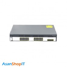 سوئیچ 24 پورت سیسکو مدل WS-C3750G-24TS-S (کارکرده)