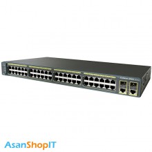 سوئیچ 48 پورت سیسکو مدل WS-C2960-48TC-L (کارکرده)
