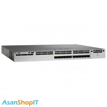 سوئیچ 12 پورت مدیریتی سیسکو مدل WS-C3850-12XS-S (کارکرده)
