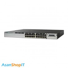 سوئیچ 24 پورت سیسکو مدل WS-C3750X-24S-S (کارکرده)
