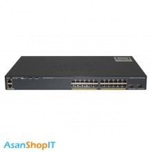 سوئیچ 24 پورت مدیریتی سیسکو مدل WS-C2960X-24TD-L (کارکرده)