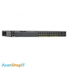سوئیچ 24 پورت مدیریتی سیسکو مدل WS-C2960X-24TS-L (کارکرده)