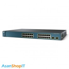 سوئیچ 24 پورت سیسکو مدل WS-C3560G-24TS-S (کارکرده)