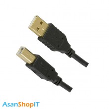 کابل پرینتر سر طلایی 1.5 متری USB