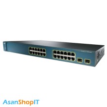 سوئیچ 24 پورت سیسکو مدل WS-C3560-24PS-S (کارکرده)