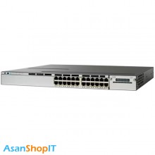 سوئیچ 24 پورت سیسکو مدل WS-C3750X-24T-S (کارکرده)