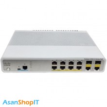سوئیچ 8 پورت سیسکو مدل WS-C3560C-8PC-S (کارکرده)