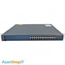 سوئیچ 24 پورت سیسکو مدل WS-C3560V2-24TS-S (کارکرده)