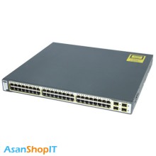 سوئیچ 48 پورت سیسکو مدل WS-C3750G-48TS-S (کارکرده)