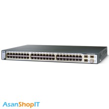 سوئیچ 48 پورت سیسکو مدل WS-C3750-48TS-S (کارکرده)