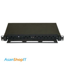 پچ پنل فیبر نوری کشابی رکمونت 24 پورت FC کبیر صنعت